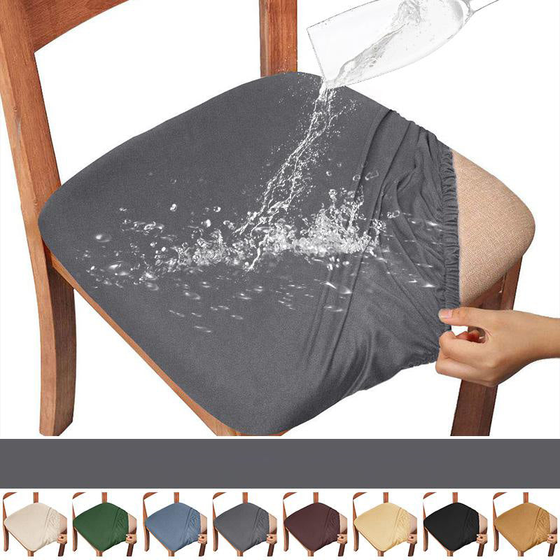 Waterproof Dining Room Chair Cover Spandex Elastic Removable Seat Cove