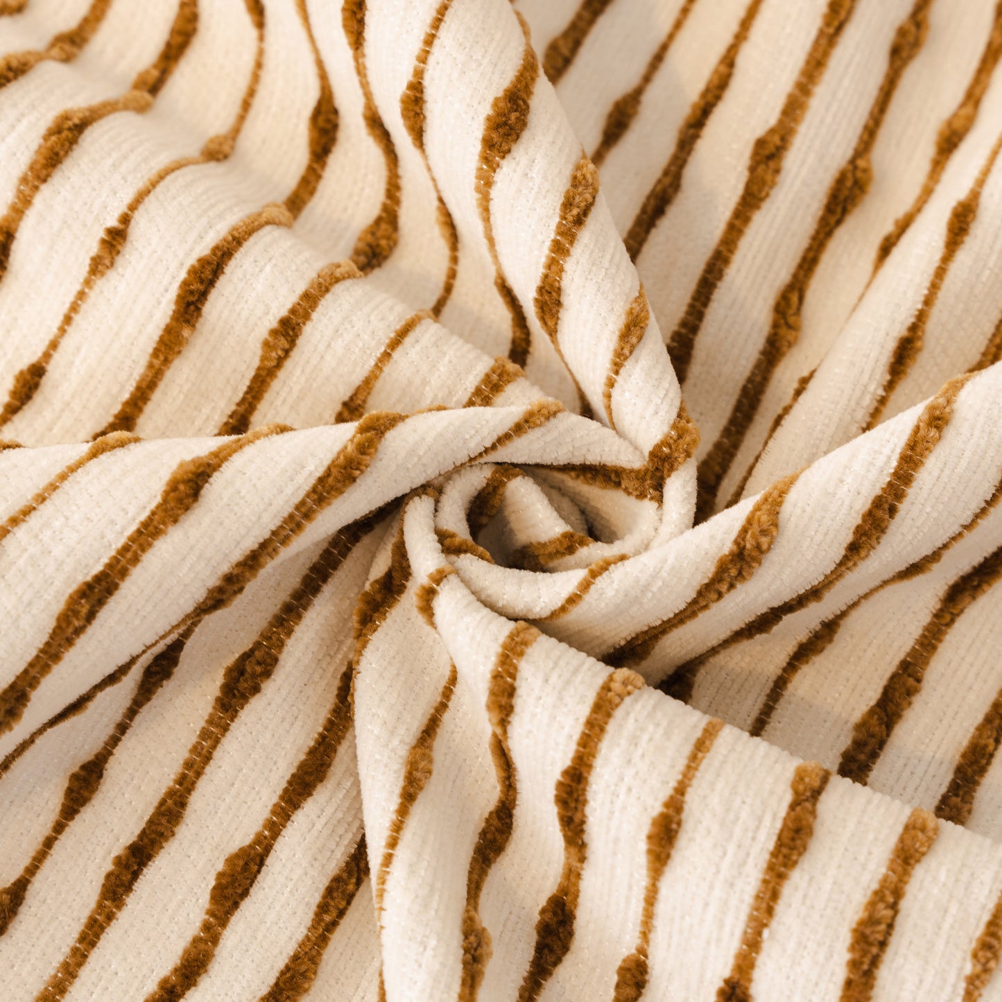 Ruffled Sofa Cover with Bowknot Decor, French Country Style Skirted Couch Slipcover