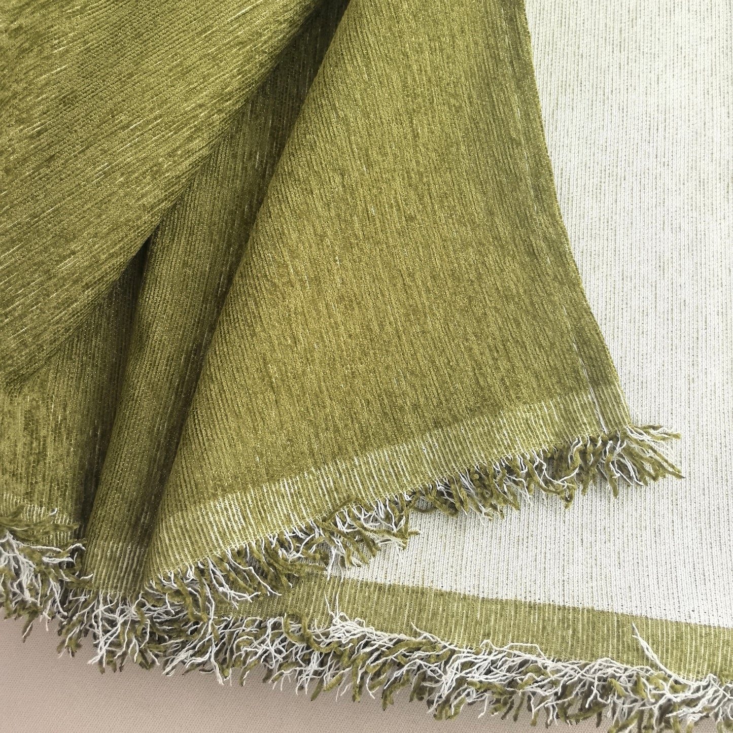 Solid Color Chenille Sofa Throw Blanket, Soft & Plush Decorative Couch Throw Cover