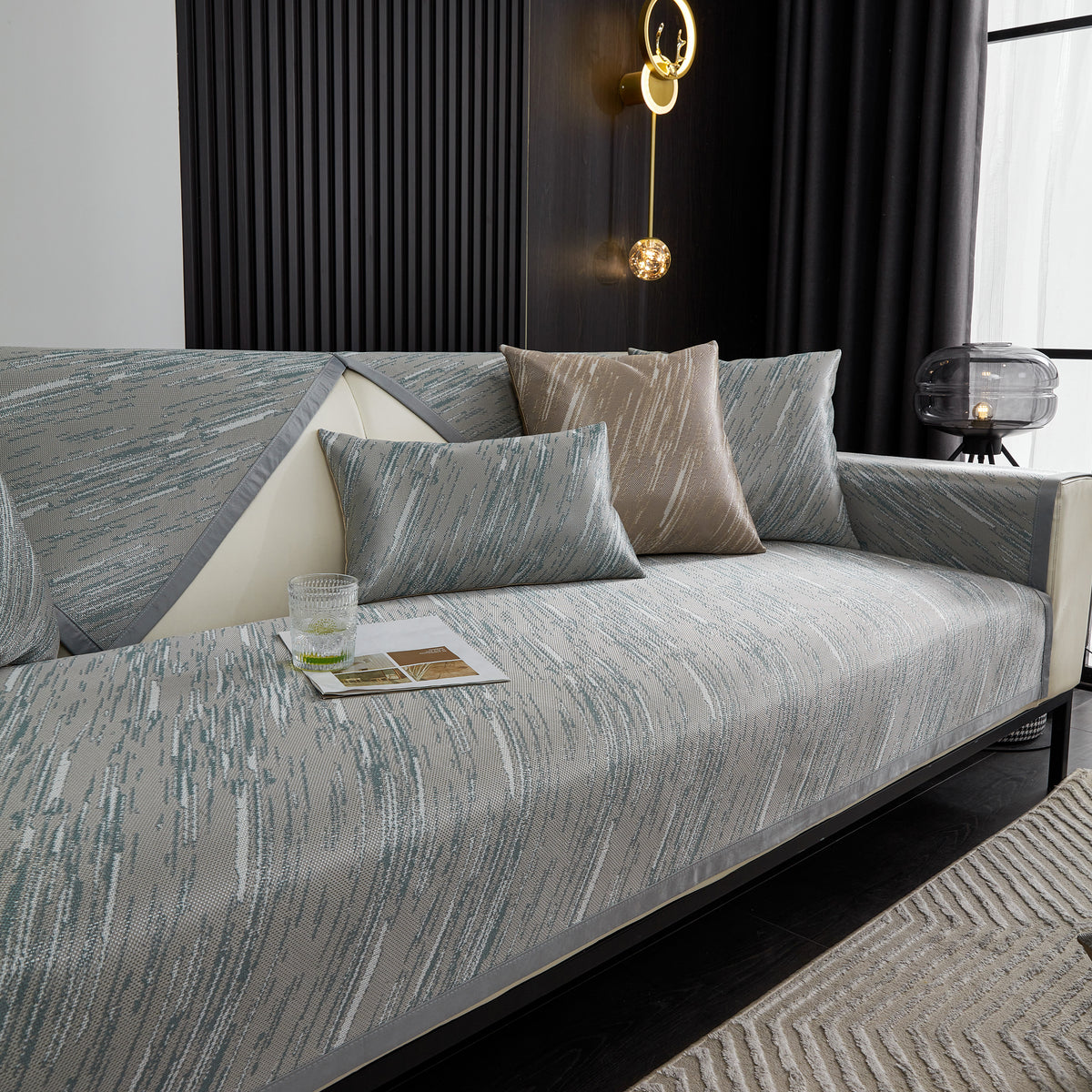Rutschfeste Eis-Seide Sofa-Handtuch, Abnehmbare Waschbare Haustier Sof – Slipcover KAS™