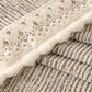 Sofa Cover Throw with Lace Trim & Pom-Pom Fringe, Decorative Couch Cover Blanket