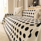 Chenille Polka Dot Sofa Cover Throw, Soft Thick Couch Cover Blanket Furniture Covers