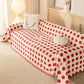 Chenille Polka Dot Sofa Cover Throw, Soft Thick Couch Cover Blanket Furniture Covers
