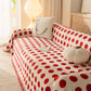 Chenille Polka Dot Sofa Cover Throw, Soft Thick Couch Cover Blanket Furniture Covers