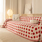 Chenille Polka Dot Sofa Cover Throw, Soft Thick Couch Cover Blanket Furniture Covers