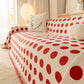 Chenille Polka Dot Sofa Cover Throw, Soft Thick Couch Cover Blanket Furniture Covers