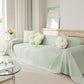 Cooling Ice Silk Sofa Throw Cover, Summer Diamond Textured Furniture Protector Blanket