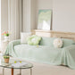 Cooling Ice Silk Sofa Throw Cover, Summer Diamond Textured Furniture Protector Blanket