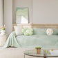 Cooling Ice Silk Sofa Throw Cover, Summer Diamond Textured Furniture Protector Blanket