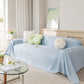 Cooling Ice Silk Sofa Throw Cover, Summer Diamond Textured Furniture Protector Blanket