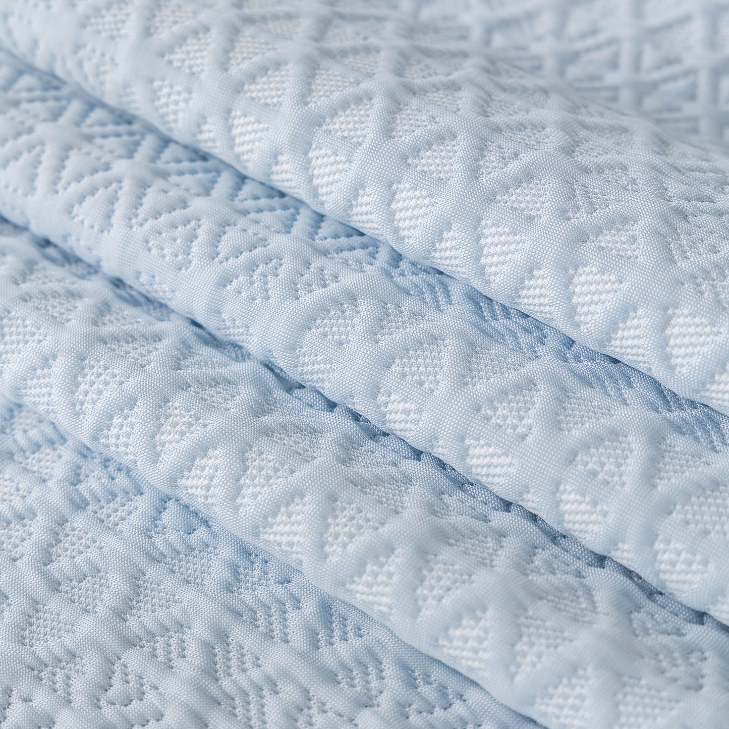 Cooling Ice Silk Sofa Throw Cover, Summer Diamond Textured Furniture Protector Blanket