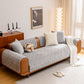 Quilted Velvet Sofa Cover, Thick Padded Couch Protector with Raised Geometric Texture