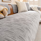 Quilted Velvet Sofa Cover, Thick Padded Couch Protector with Raised Geometric Texture