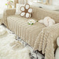 Fluffy faux fur sofaovertræk, varmt og stilfuldt sofa beskyttelse