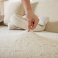 3D Jacquard Leaf Pattern Couch Slipcover, High Stretch Washable Textured Sofa Cover