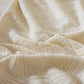 3D Jacquard Leaf Pattern Couch Slipcover, High Stretch Washable Textured Sofa Cover