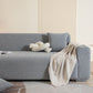 3D Jacquard Leaf Pattern Couch Slipcover, High Stretch Washable Textured Sofa Cover