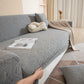 3D Jacquard Leaf Pattern Couch Slipcover, High Stretch Washable Textured Sofa Cover
