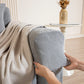 3D Jacquard Leaf Pattern Couch Slipcover, High Stretch Washable Textured Sofa Cover