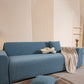 3D Jacquard Leaf Pattern Couch Slipcover, High Stretch Washable Textured Sofa Cover