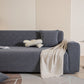 3D Jacquard Leaf Pattern Couch Slipcover, High Stretch Washable Textured Sofa Cover
