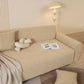 3D Jacquard Leaf Pattern Couch Slipcover, High Stretch Washable Textured Sofa Cover