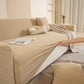 3D Jacquard Leaf Pattern Couch Slipcover, High Stretch Washable Textured Sofa Cover