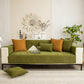 Herringbone Quilted Couch Seat and Backrest Cover, Separate Sofa Cushion Covers