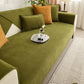 Herringbone Quilted Couch Seat and Backrest Cover, Separate Sofa Cushion Covers
