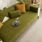 Herringbone Quilted Couch Seat and Backrest Cover, Separate Sofa Cushion Covers