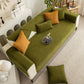 Herringbone Quilted Couch Seat and Backrest Cover, Separate Sofa Cushion Covers
