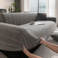 High Stretch Chevron Sofa Cover, Soft Washable Textured Jacquard Slipcover for Couch