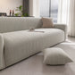 Modern Textured Stretch Sofa Cover, Plush Fleece Sofa Slipcover with 3D Stripe Texture