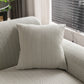 Modern Textured Stretch Sofa Cover, Plush Fleece Sofa Slipcover with 3D Stripe Texture