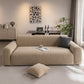 Modern Textured Stretch Sofa Cover, Plush Fleece Sofa Slipcover with 3D Stripe Texture