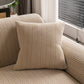 Modern Textured Stretch Sofa Cover, Plush Fleece Sofa Slipcover with 3D Stripe Texture