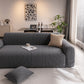 Modern Textured Stretch Sofa Cover, Plush Fleece Sofa Slipcover with 3D Stripe Texture