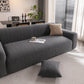 Modern Textured Stretch Sofa Cover, Plush Fleece Sofa Slipcover with 3D Stripe Texture