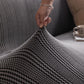 Modern Textured Stretch Sofa Cover, Plush Fleece Sofa Slipcover with 3D Stripe Texture