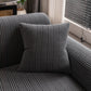 Modern Textured Stretch Sofa Cover, Plush Fleece Sofa Slipcover with 3D Stripe Texture