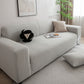 3D Grid Jacquard Sofa Cover, High Stretch Plush Waffle Couch Slipcover with Tie Straps