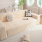 High Stretch Embossed Geometric Slipcover for Couch, Cozy Plush Fleece Couch Cover