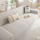 High Stretch Embossed Geometric Slipcover for Couch, Cozy Plush Fleece Couch Cover