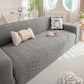 High Stretch Embossed Geometric Slipcover for Couch, Cozy Plush Fleece Couch Cover