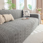 High Stretch Embossed Geometric Slipcover for Couch, Cozy Plush Fleece Couch Cover