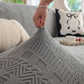 High Stretch Embossed Geometric Slipcover for Couch, Cozy Plush Fleece Couch Cover