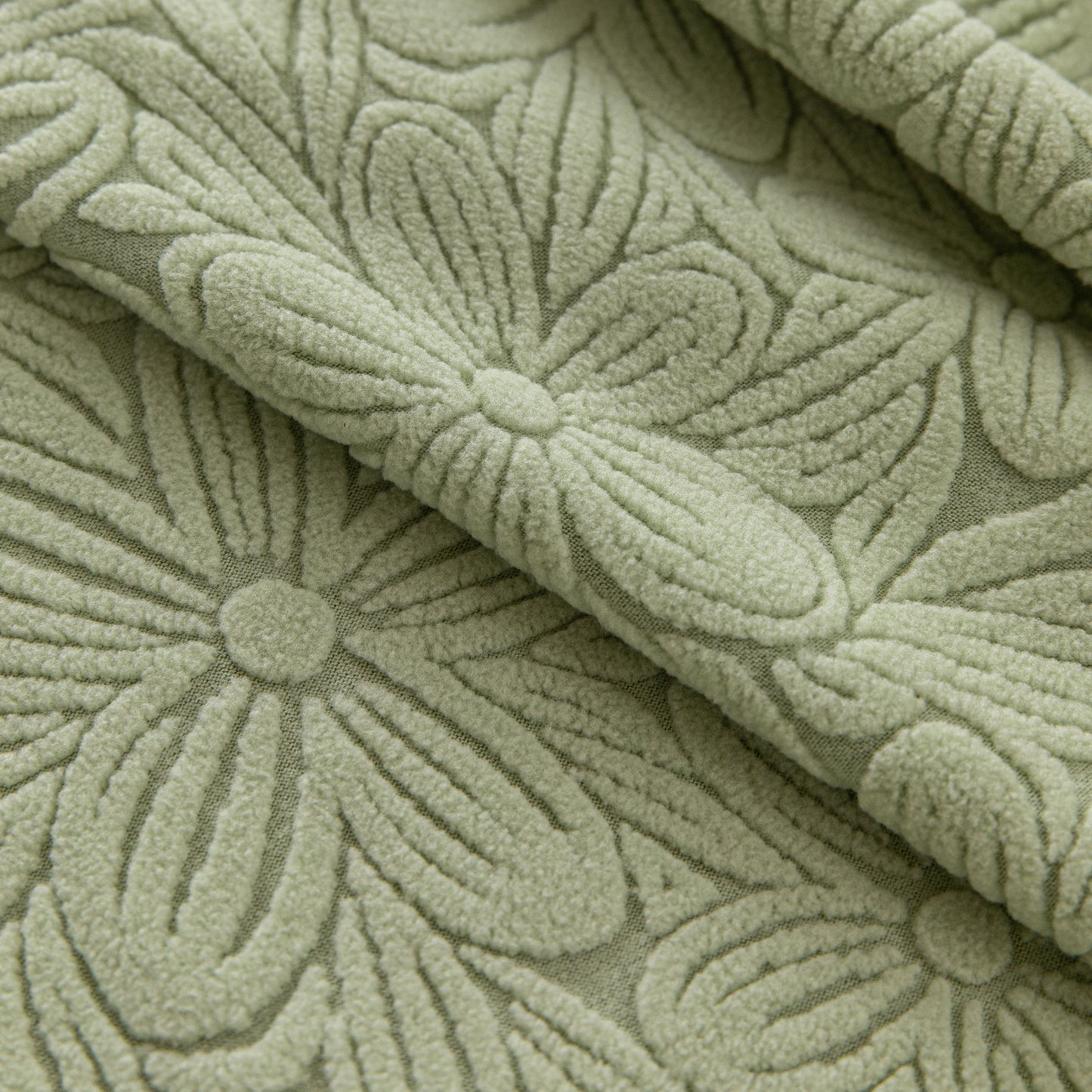 High Elastic Floral Couch Slipcover, Jacquard Stretch Non-Slip Furniture Protector