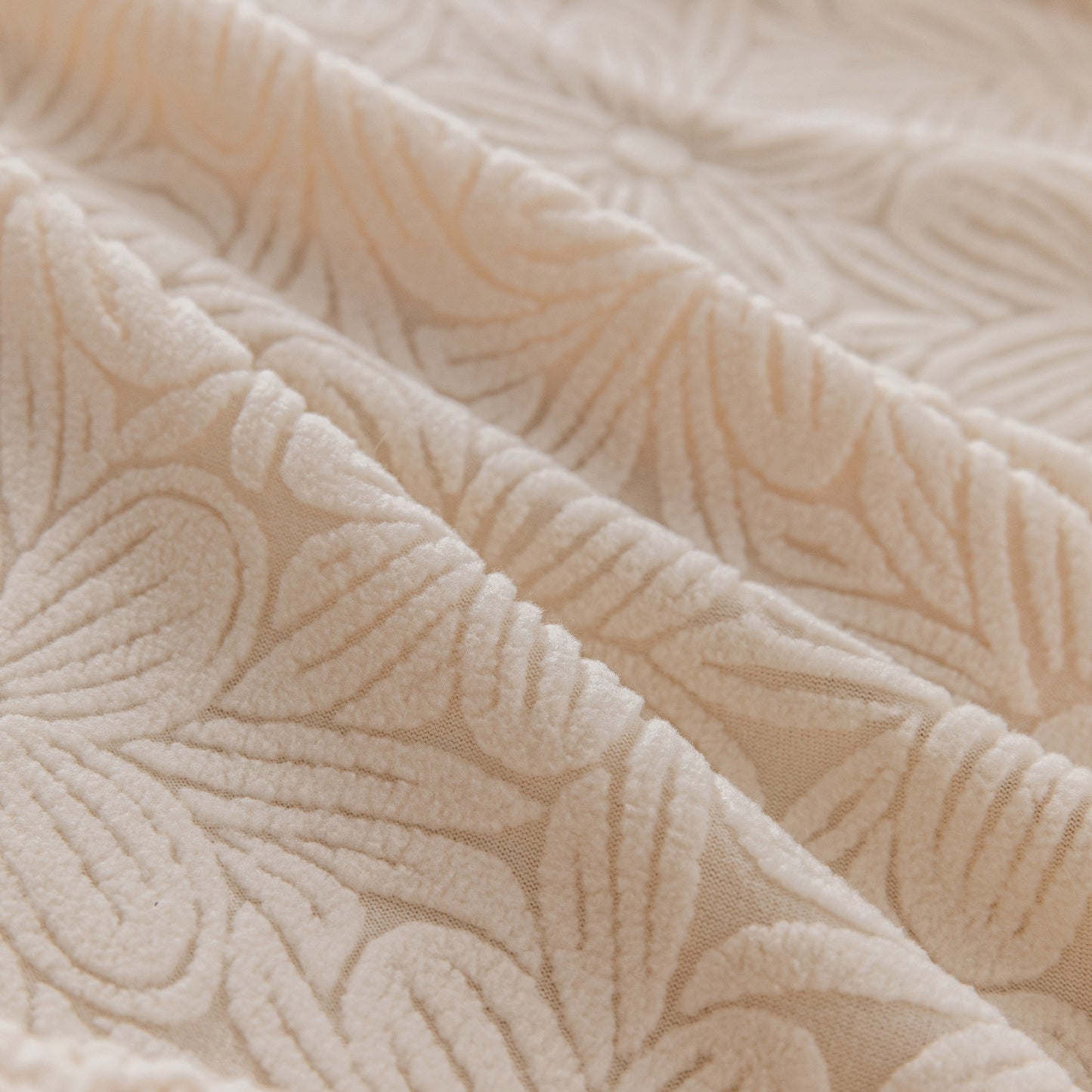 High Elastic Floral Couch Slipcover, Jacquard Stretch Non-Slip Furniture Protector