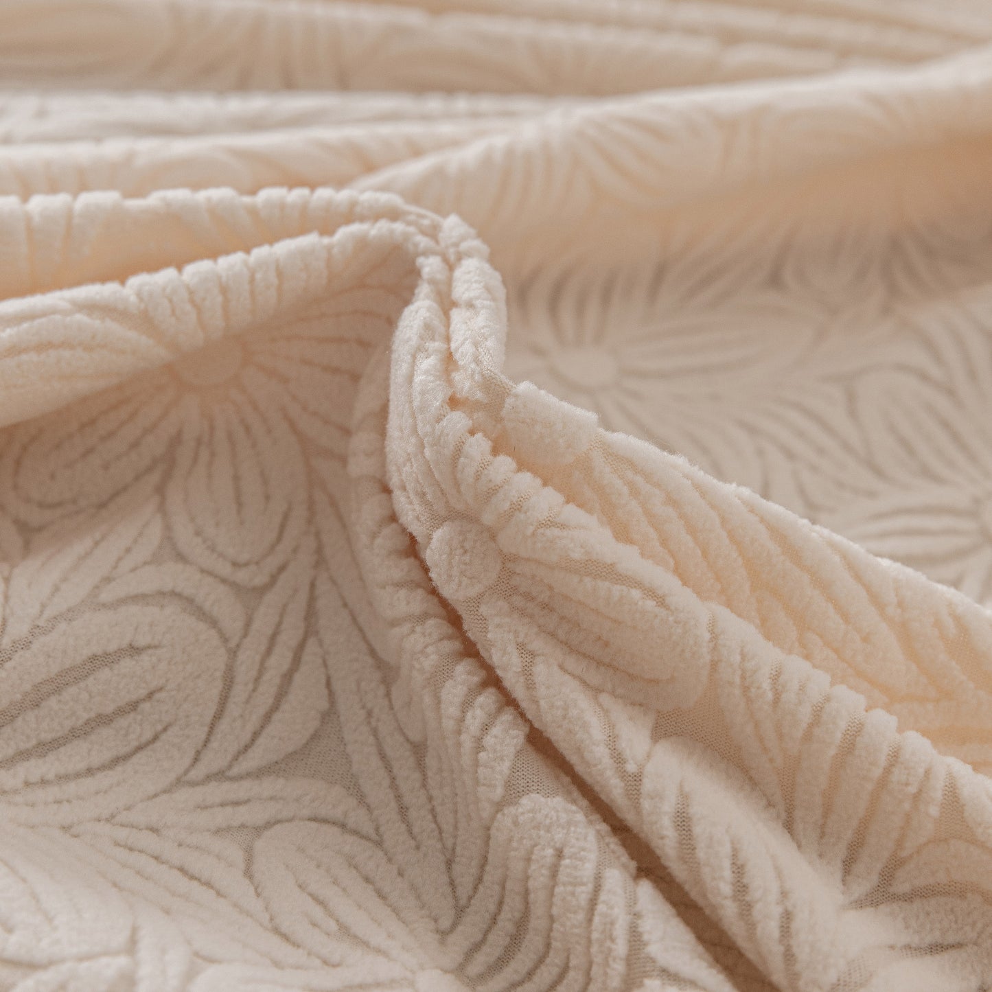 High Elastic Floral Couch Slipcover, Jacquard Stretch Non-Slip Furniture Protector