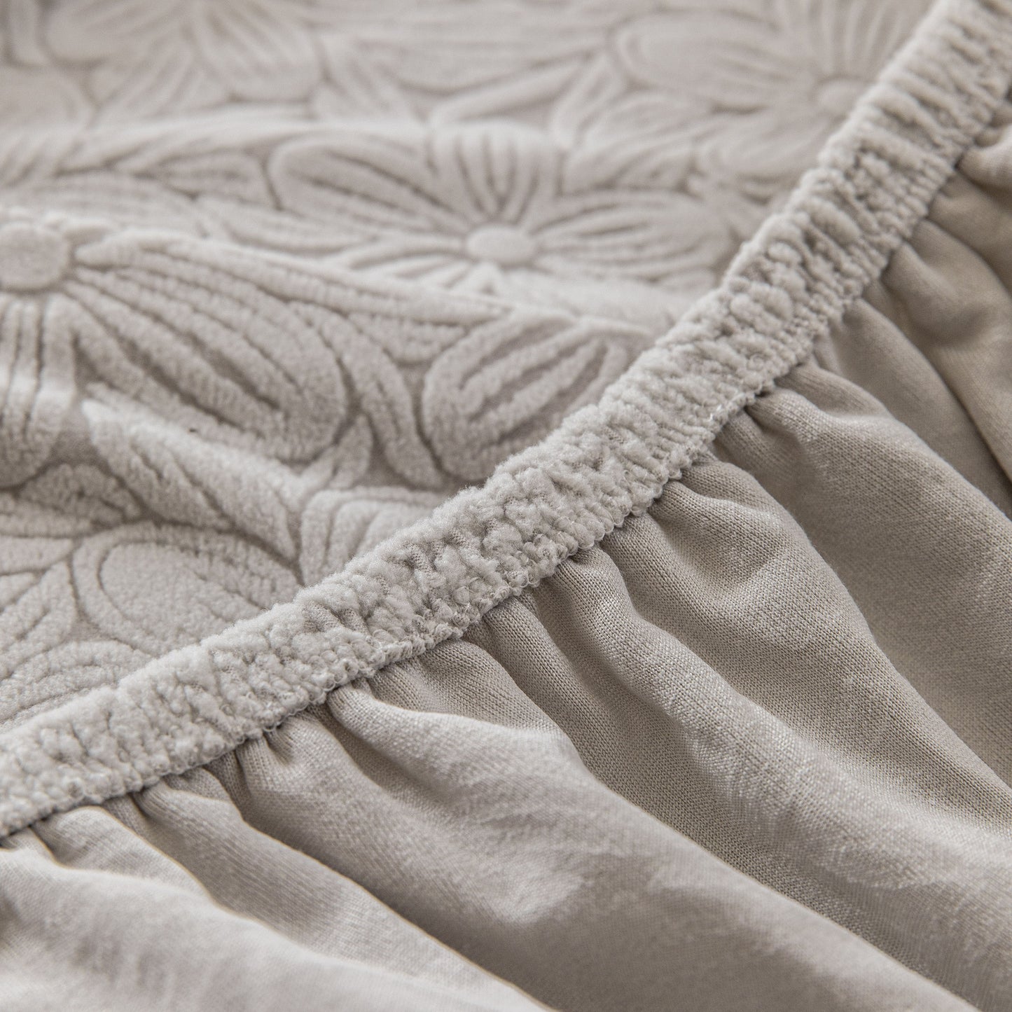 High Elastic Floral Couch Slipcover, Jacquard Stretch Non-Slip Furniture Protector